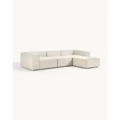 Divano Componibile 4 Posti Con Poggiapiedi Lennon