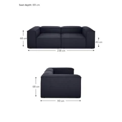 Divano Componibile 3 Posti Lennon