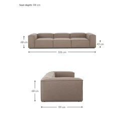 Divano Componibile 4 Posti Lennon