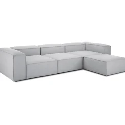 Divano Componibile 4 Posti Con Poggiapiedi Lennon