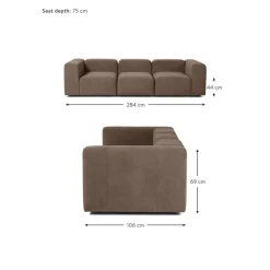 Divano Componibile 4 Posti Lena