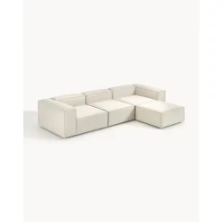 Divano Componibile 4 Posti Con Poggiapiedi Lennon