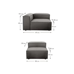 Divano Componibile 4 Posti Lennon