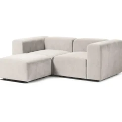 Divano Componibile 3 Posti Con Poggiapiedi Lena