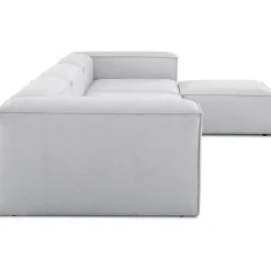 Divano Componibile 4 Posti Con Poggiapiedi Lennon