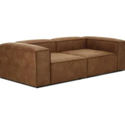 Divano Componibile 3 Posti In Pelle Riciclata Lennon