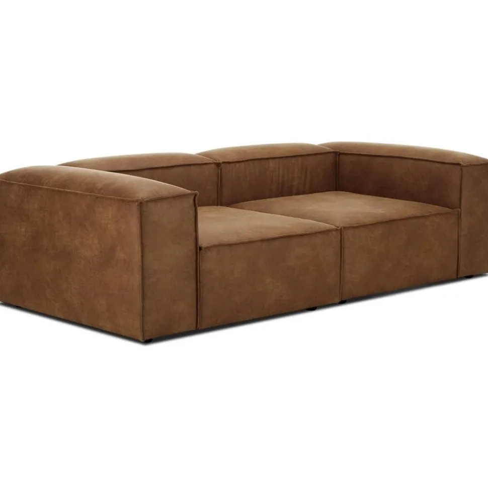 Divano Componibile 3 Posti In Pelle Riciclata Lennon
