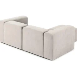 Divano Componibile 3 Posti Con Poggiapiedi Lena