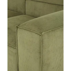 Divano Componibile 3 Posti In Velluto A Coste Lennon