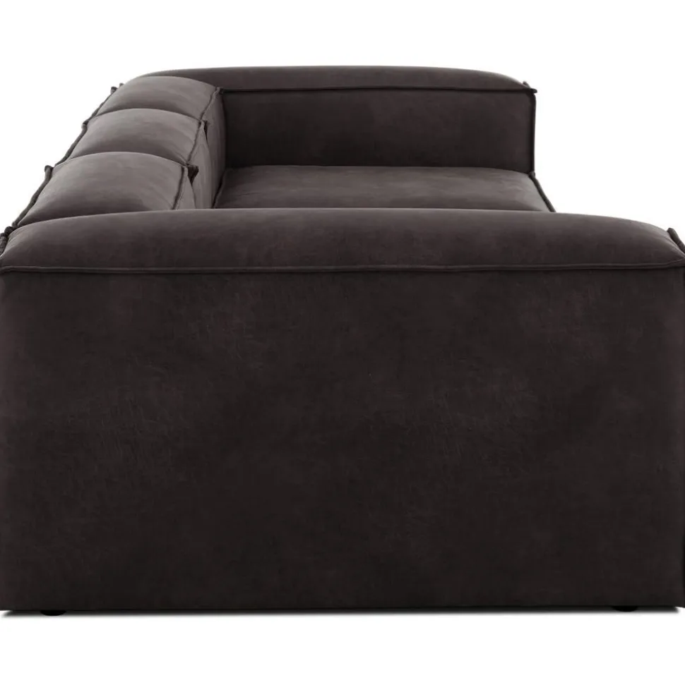 Divano Componibile 4 Posti In Pelle Riciclata Lennon