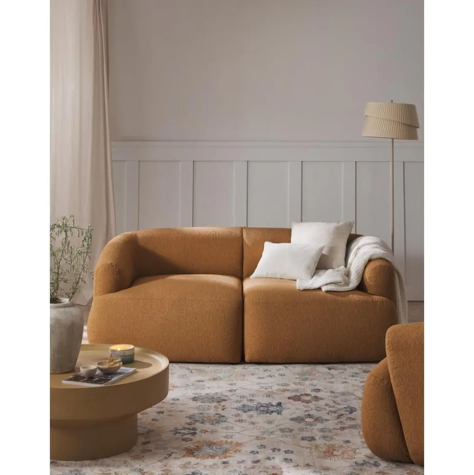 Divano Componibile 2 Posti In Boucle Sofia