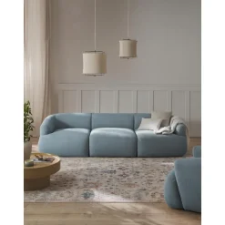 Divano Componibile 3 Posti In Boucle Sofia