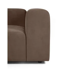 Divano Componibile 4 Posti Con Poggiapiedi Lena