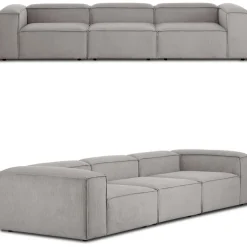 Divano Componibile 4 Posti In Velluto A Coste Lennon