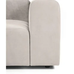 Divano Componibile 3 Posti Con Poggiapiedi Lena