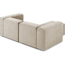 Divano Componibile 3 Posti Con Poggiapiedi Lena