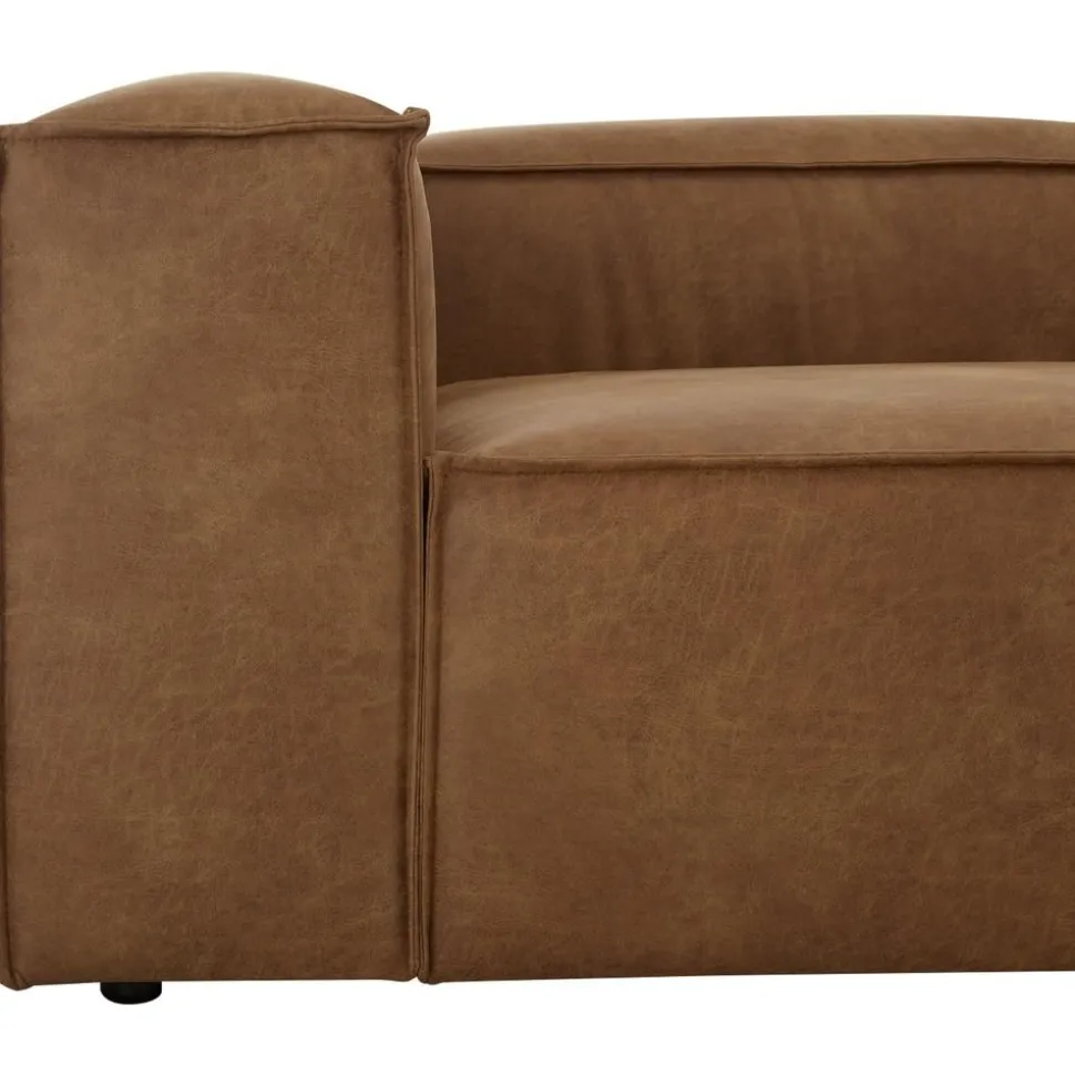 Divano Componibile 3 Posti In Pelle Riciclata Lennon