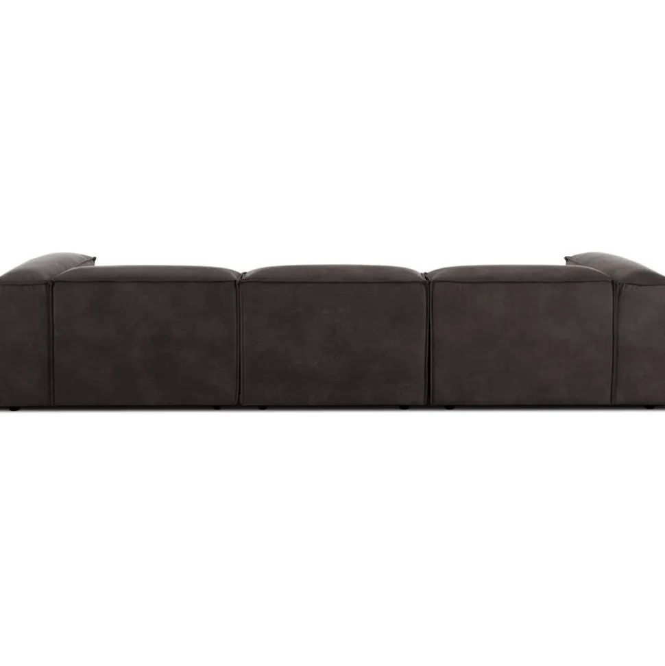 Divano Componibile 4 Posti In Pelle Riciclata Lennon