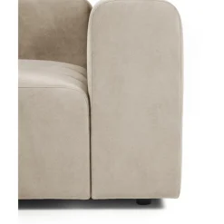 Divano Componibile 3 Posti Con Poggiapiedi Lena