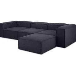 Divano Componibile 4 Posti Con Poggiapiedi Lennon