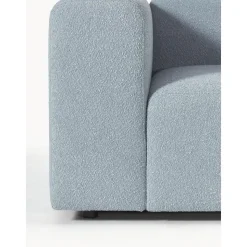 Divano Componibile 4 Posti In Boucle Con Poggiapiedi Lena