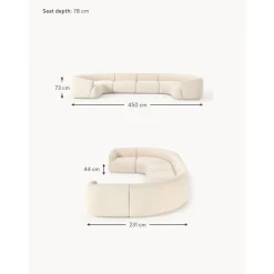 Divano Componibile Xl In Boucle Sofia