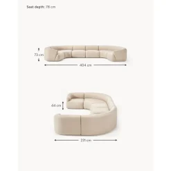 Divano Componibile Xl In Teddy Sofia