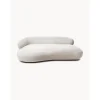 Divano Curvo 3 Posti In Teddy Alba