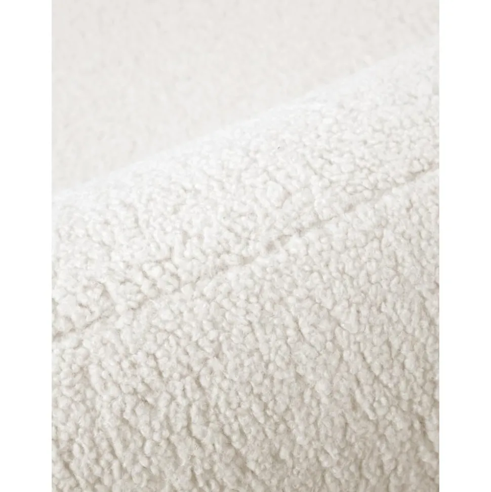 Divano Curvo 3 Posti In Teddy Alba