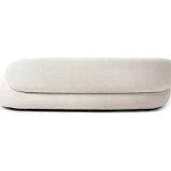 Divano Curvo 3 Posti In Teddy Alba