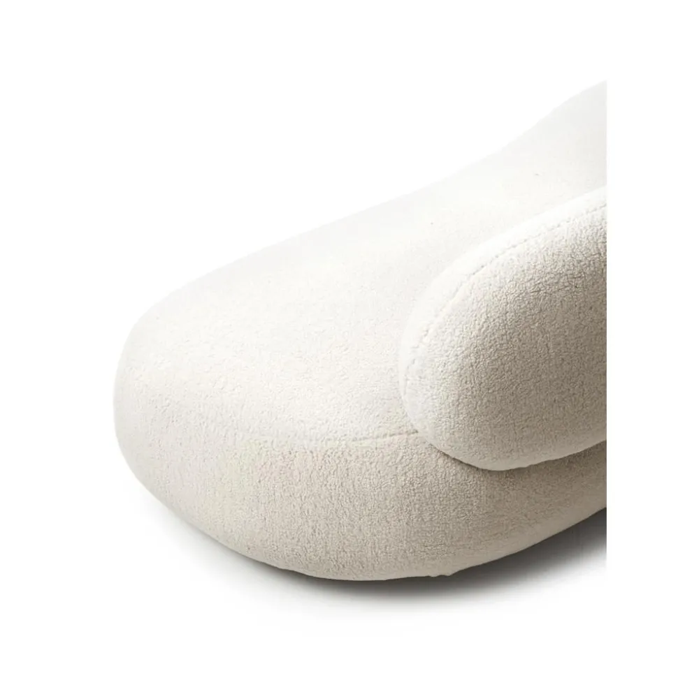 Divano Curvo 3 Posti In Teddy Alba