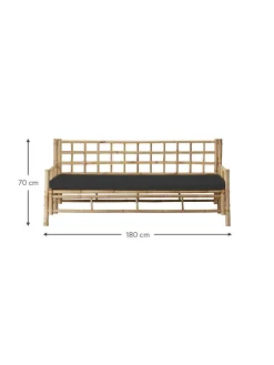 Divano In Bambu Con Cuscino Mandisa