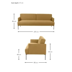 Divano Letto 3 Posti Fluente