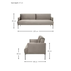 Divano Letto 3 Posti In Velluto Fluente