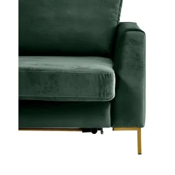 Divano Letto 3 Posti In Velluto Con Materasso Luna