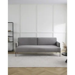 Divano Letto 3 Posti In Velluto Fluente