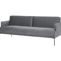 Divano Letto 3 Posti In Velluto Fluente
