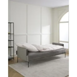 Divano Letto 3 Posti In Velluto Fluente