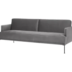 Divano Letto 3 Posti In Velluto Fluente