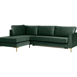 Divano Letto 3 Posti In Velluto Con Materasso Luna