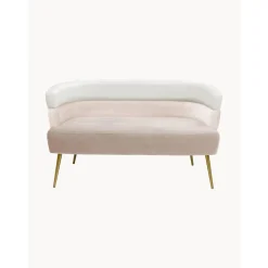 Divano Retro 2 Posti In Velluto Sandwich