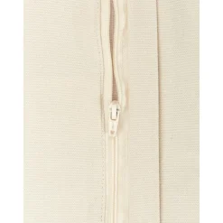 Federa Arredo Beige Ricamata Con Ornamenti Natalizi Deer