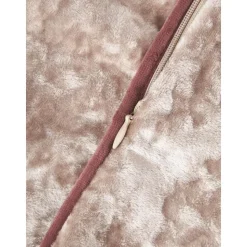 Federa Arredo In Velluto Beige Con Bordino Enid