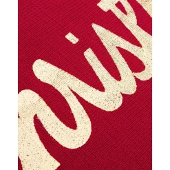 Federa Natalizia A Maglia Con Scritta Christmas