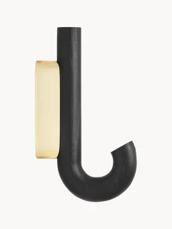 Gancio Da Parete In Legno Di Quercia Umbrella, In Diverse Dimensioni