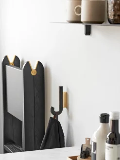 Gancio Da Parete In Legno Di Quercia Umbrella, In Diverse Dimensioni