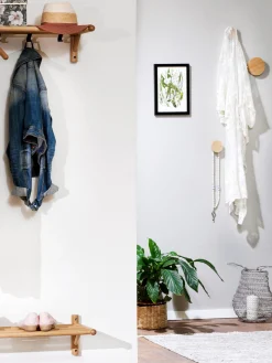 Gancio Da Parete In Legno Di Quercia Milford