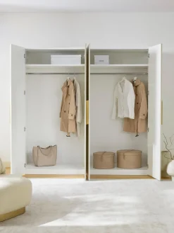 Guardaroba Componibile Con Ante Battenti Simone, Larg. 200 Cm, In Diverse Varianti