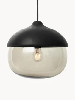 Lampada A Sospensione A Forma Di Ghianda In Vetro Soffiato Threo