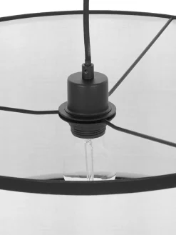 Lampada A Sospensione Con Paralume In Lino Claudette